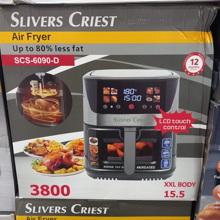 سرخ کن سیلورکرست SLIVER CRIEST SCS-6090-D ظرفیت ۱۵/۵ لیتر دو المنت