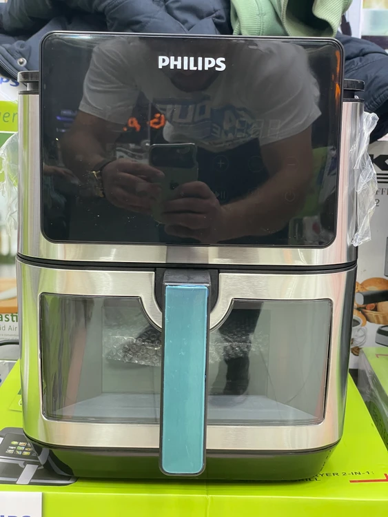 سرخ کن دوالمنت فیلیپس- ظرفیت 15 لیتری جلو پنجره ای مانیتور دار- قدرت 3500W وات- مدل PH-9276