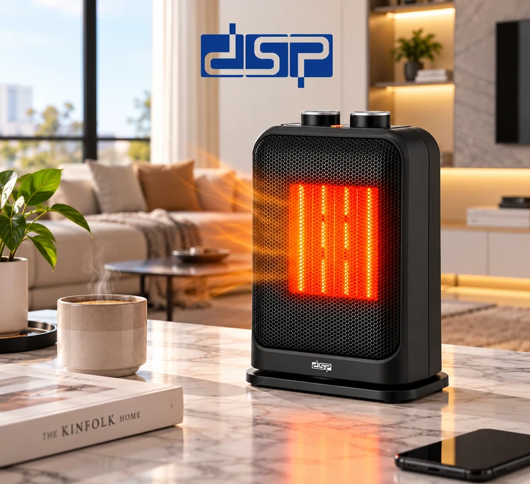 بخاری برقی فندار DSP مدل KD3102 توان 1500 وات با ترموستات قابل تنظیم