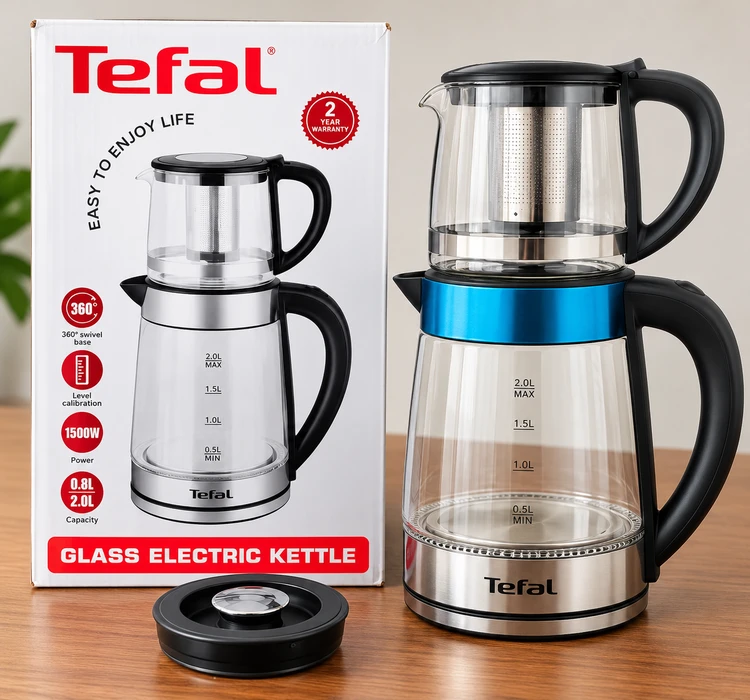 چای‌ساز شیشه‌ای تفال مدل TL-8924